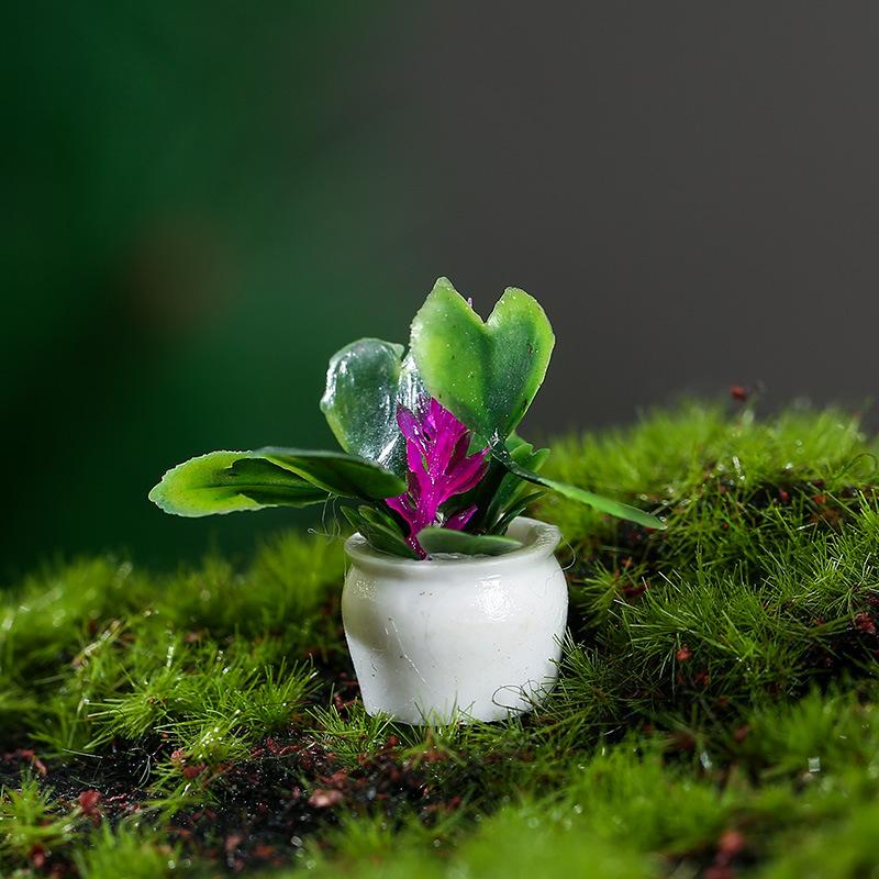 Miniature Plant Models of Simulated Potted Plants Finished Round Art Landscape Micro-landscape Ornaments