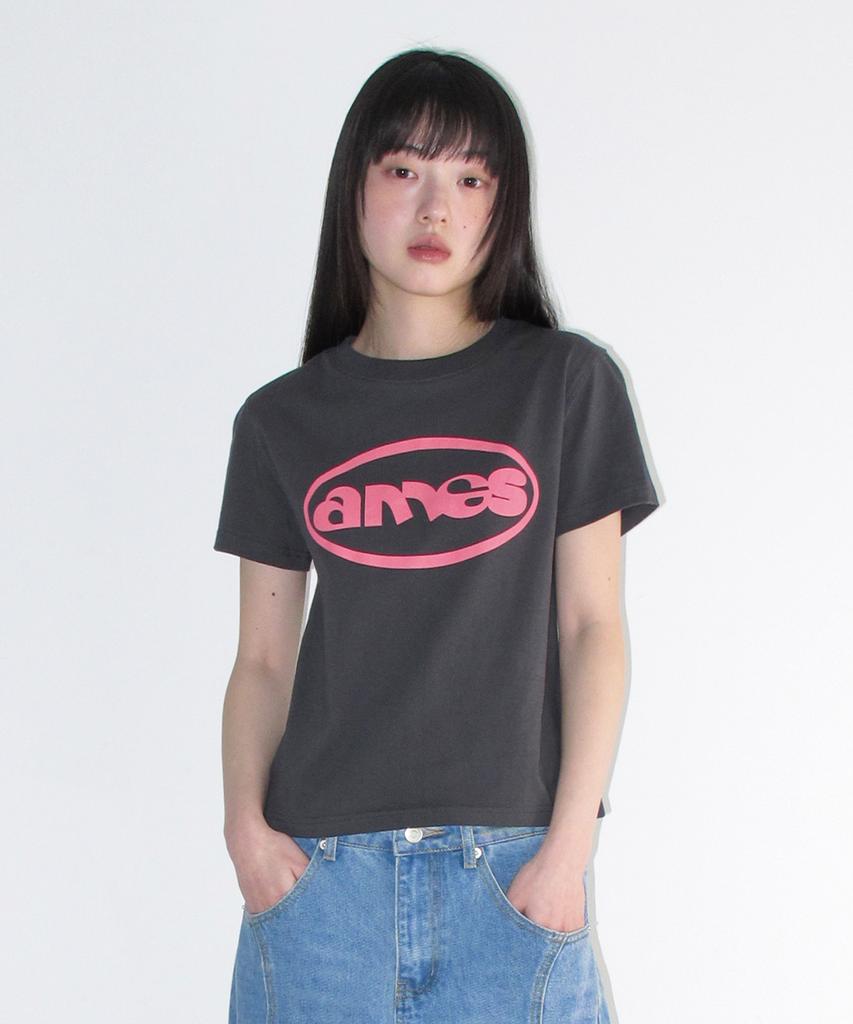 AMES-WORLDWIDE Ames Circle Logo Symbol Tee Charcoal