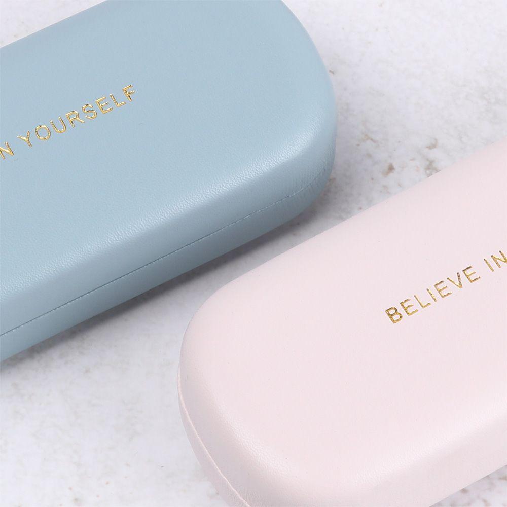Women Men Portable Waterproof Eyeglasses Case Large Capacity Glasses Box PU Leather