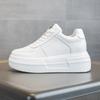 Маленькие белые туфли женские новые женские туфли универсальные туфли дышащая кожа толстая подошва увеличивают рост повседневные кеды женские