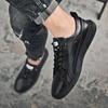 FashionBrand Мужская модная повседневная кожаная обувь для отдыха на открытом воздухе, удобная обувь для ходьбы, тенниса, мужская обувь, роскошные туфли на шнуровке на плоской подошве для вождения, новые