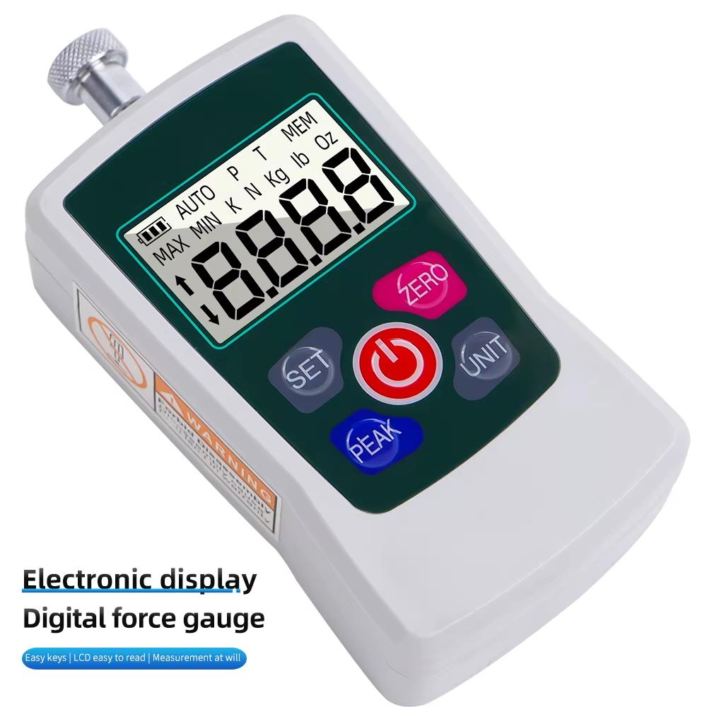 500N Digital Dynamometer Force Gauge Portable Pull Tester LCD Electronic Dynamometer Digital Display Push-pull Force Meter