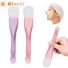 Dual-use Mud Film Brush DIY Film Soft Head with Scrapers Integrated Silicone Facial Mask Brushes Cleansing Brush Beauty Tools