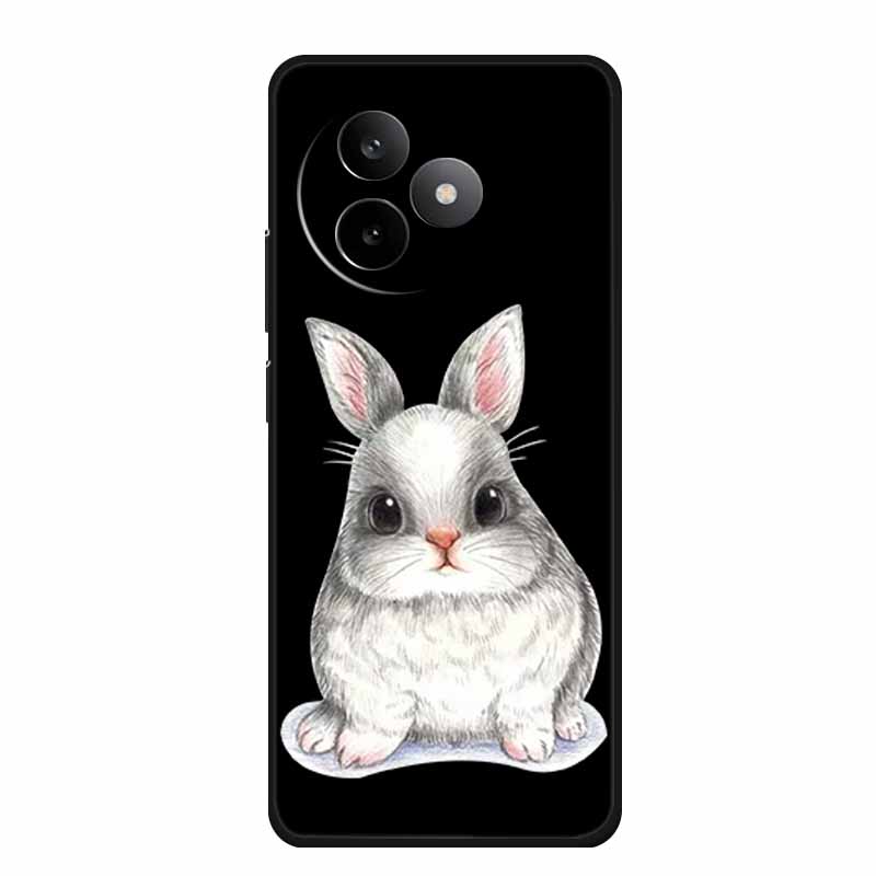 Чехол для телефона Xiaomi Redmi K80 Ultra Чехол Мягкий Черный Силикон Мультяшный Кот ТПУ Funda Для Redmi K 80 Ultra Чехол Coque 6.83" Корпус