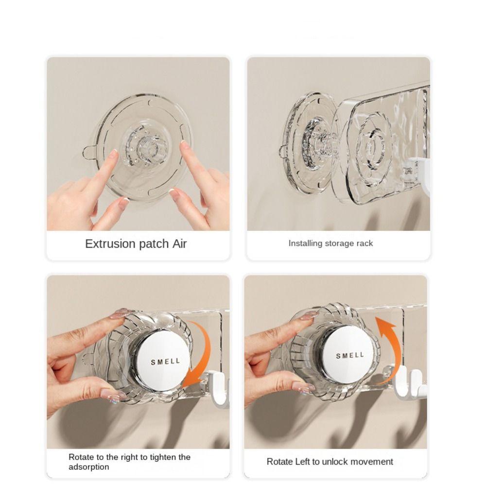 Полка для полотенец Вакуумный крючок Многоцелевые вешалки для халатов и пальто Новые кухонные принадлежности Хранение Ряд крючков