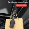 4Pcs Hidden Car Hooks ABS Adhesive Back Seat Organizers for Keys Masks Chargers Multi-surface Car Hooks for Leather Glass Tile