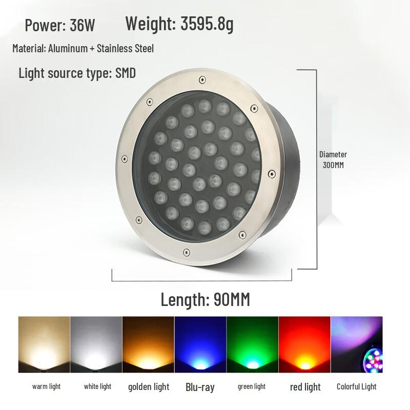 Outdoor Waterproof Stainless Steel Inground Light