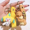 Adorable Pikachu Keychain Cute Psyduck Squirtle Figurine For Bags And Backpacks