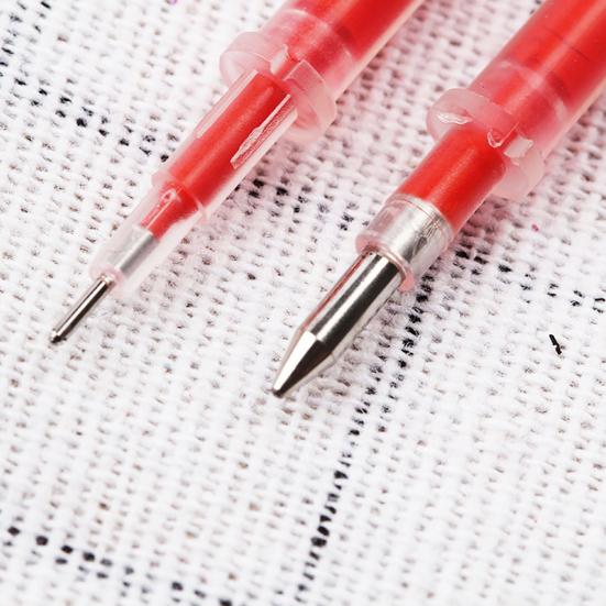 100 шт., 0,5 мм, черные, синие, красные стержни для гелевой ручки, гладкие канцелярские принадлежности для письма