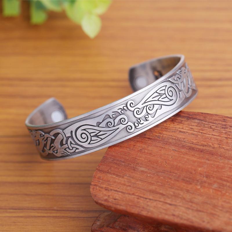 Браслет Nordic Viking Raven Retro, новый европейский и американский браслет Phoenix Big Brand для мужчин и женщин