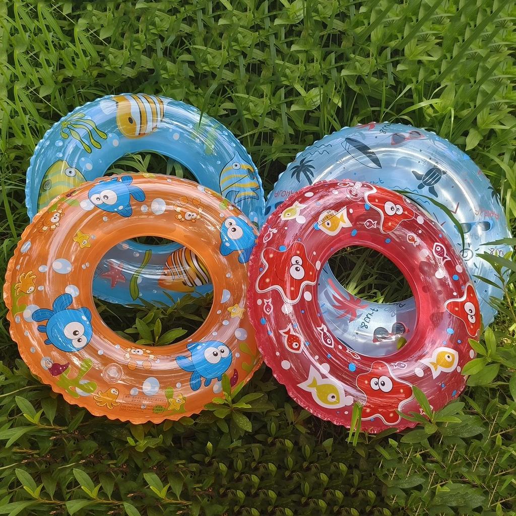Durable Inflatable Cartoon Swim Ring for Kids & Adults