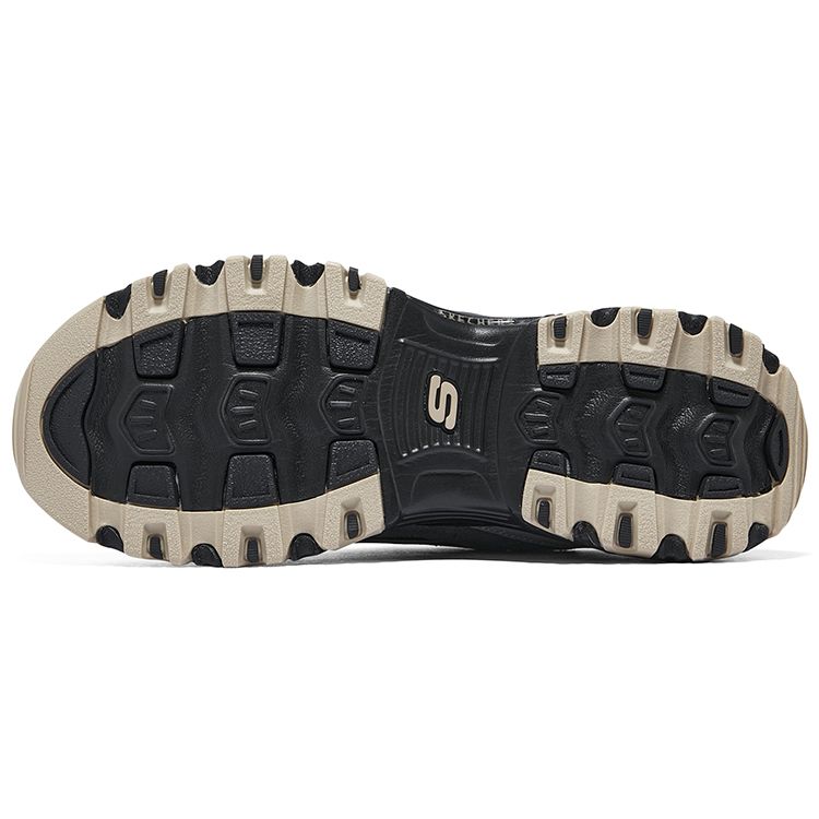 Skechers DLites 1.0 Молочный Чай Медведь Удобные Повседневные Низкие Папины Кроссовки Женская кроссовка Черный 896264-BKGY
