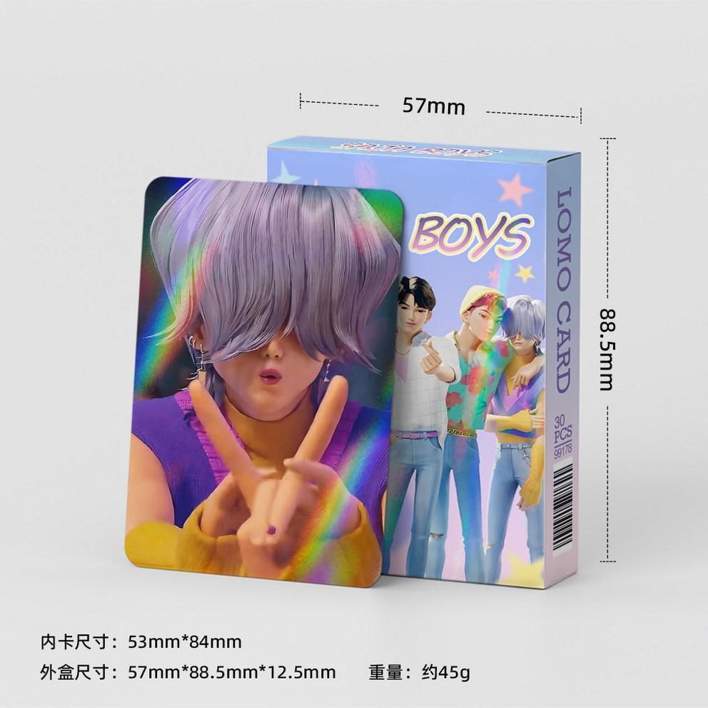 2025NEW K-pop Demon Hunters Lion Boys Hologram Photocards (30 Sheets)