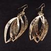 1 Pair Drop Earrings Skin-friendly Corrosion Resistant Alloy Anti-fade Long Chain Leaf Earrings for Women