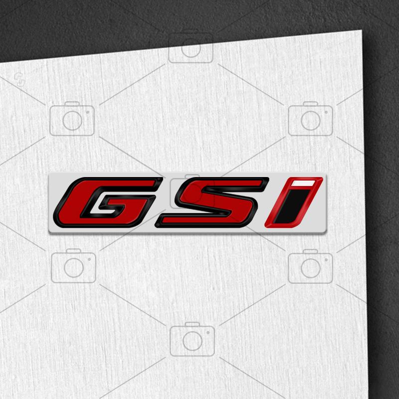 Car Metal Body GSI Logo Letter Decals Styling Badge Trunk Emblems Sticker For Opel Vauxhall Meriva Junior Zafira Mokka Adam VXR