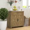 Countryside Kitchen Credenza With 2 Door Cabinet And Drawer 80x39.7x80cm Wood Color