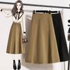 DIMANAF 2025 Большой размер Осень Зима Женские Длинные Юбки Утолщенные Брюки с Эластичной Талией Оверсайз 5XL
