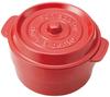Takenaka Made In Japan Lunch Box Coco Pot Round Red 300ml (Upper) 230ml, (Lower) T-56440