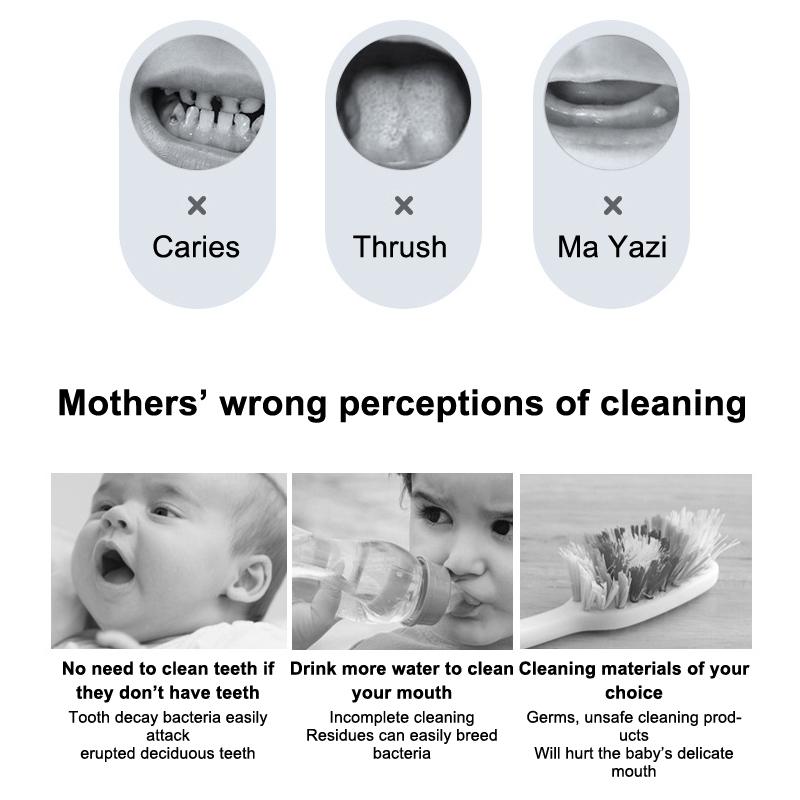 30 шт./кор. детский очиститель языка одноразовая марлевая зубная щетка бумажный стержень очиститель полости рта щетка для новорожденных уход за полостью рта палочка уход за зубами