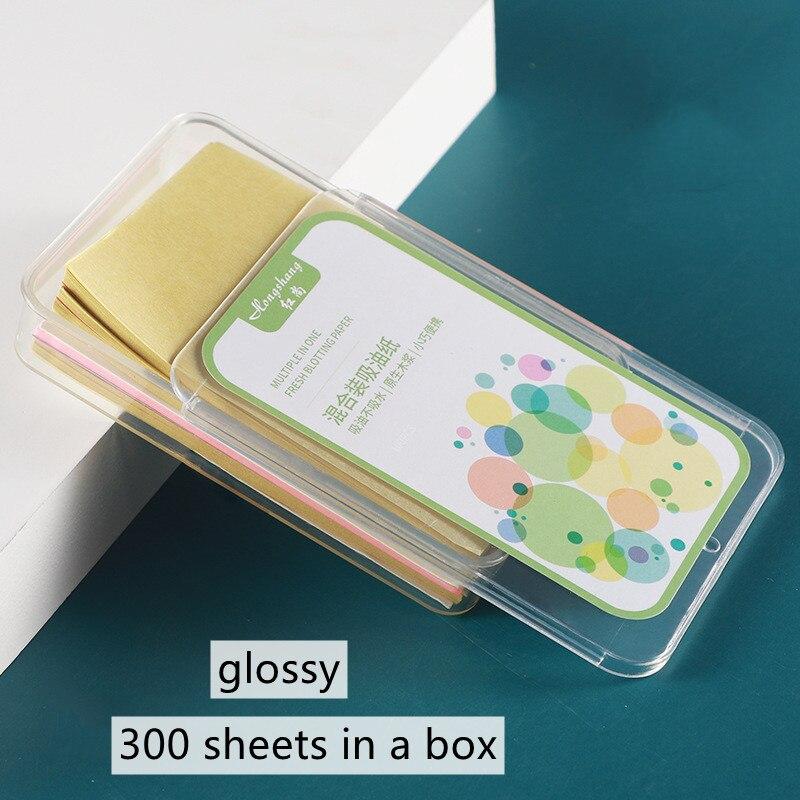 300 шт./кор., переносные впитывающие бумажные салфетки для лица, контроль жирности, впитывающий лист зеленого чая, маття, жирный летний инструмент для чистки лица