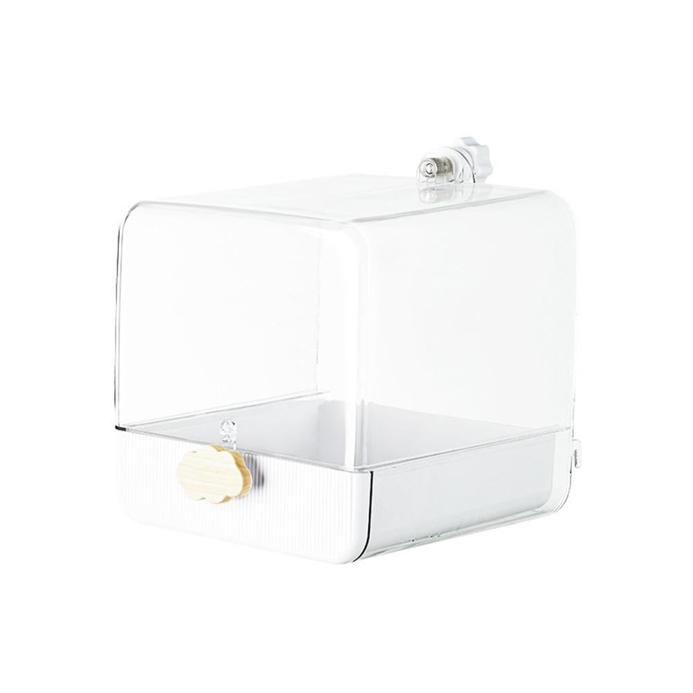 Clear Bird Bath Portable Shower For Most Birdcages, Hanging Food Bowl Bird Bath Box Parrot Bird Bathing Tub For Lovebirds Parrot