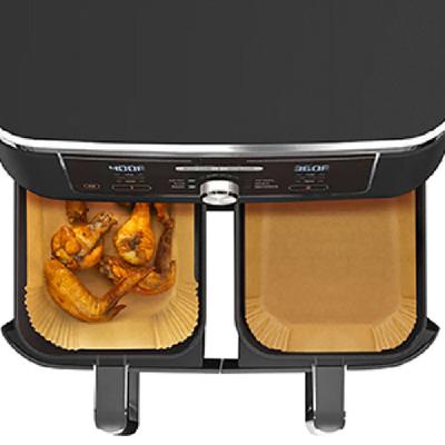 200 шт. вставок для фритюрницы Ninja, пергаментная бумага, одноразовые пищевые прямоугольные принадлежности для выпечки, жарки, сервировки