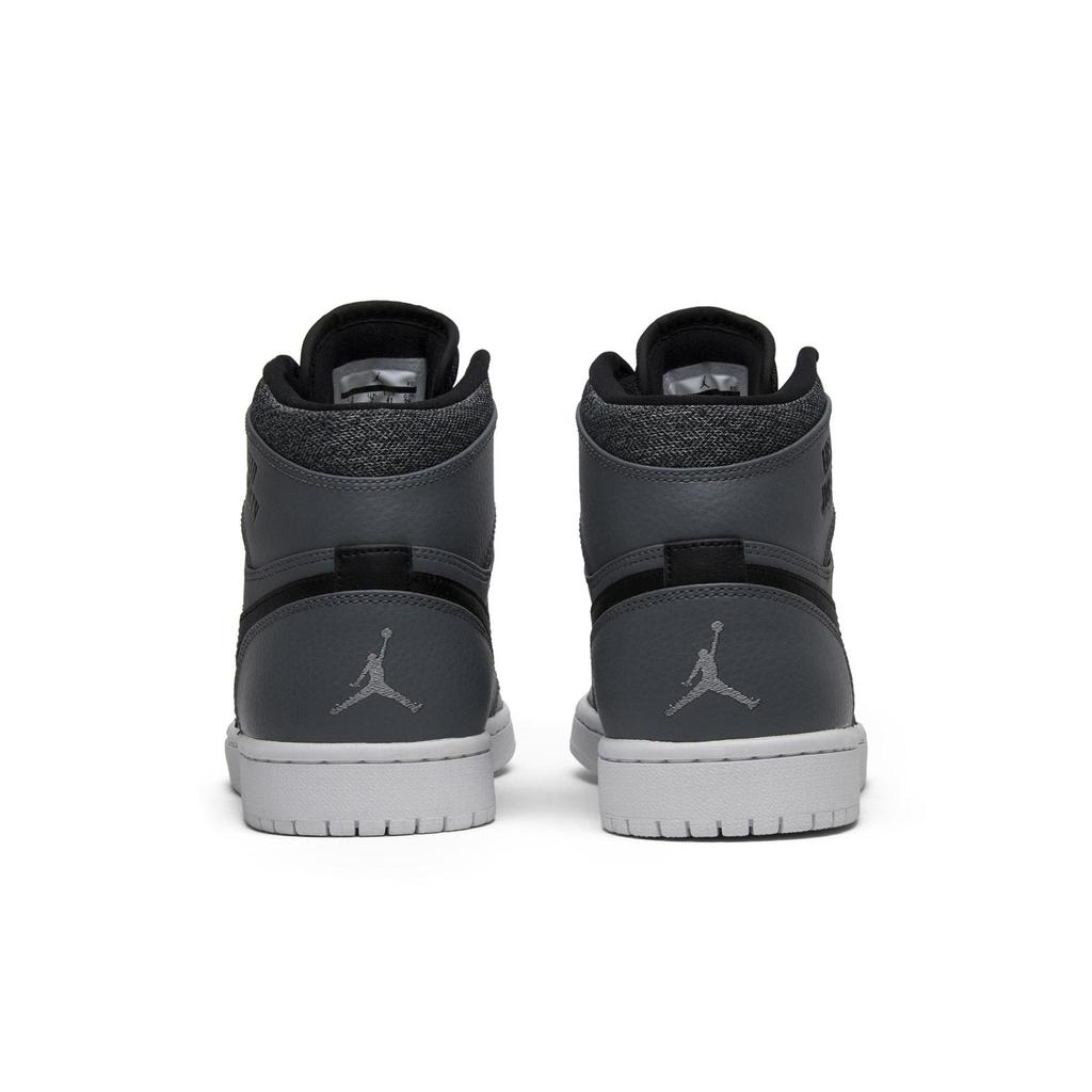 Air Jordan 1 Retro High 'Rare Air - Cool Grey Black' (унисекс) Круглый серый / Белый / Черный / Белый Винтажные Баскетбольные Кроссовки 332550 014