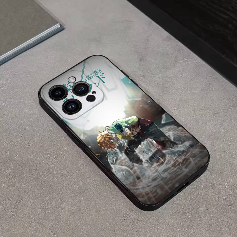 Чехол для телефона P-Promised N-Neverland для iPhone 17,16,15,14,13,12,11 Plus,Pro Max,XS,X,XR,SE,Mini,8,7, Мягкий силиконовый черный чехол