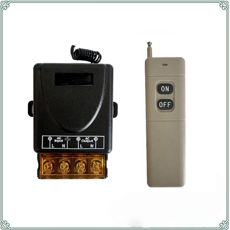Беспроводной пульт дистанционного управления 220 В 30 А для водяного насоса, двигателя, кухонной вытяжки, вытяжного вентилятора и распылителя.