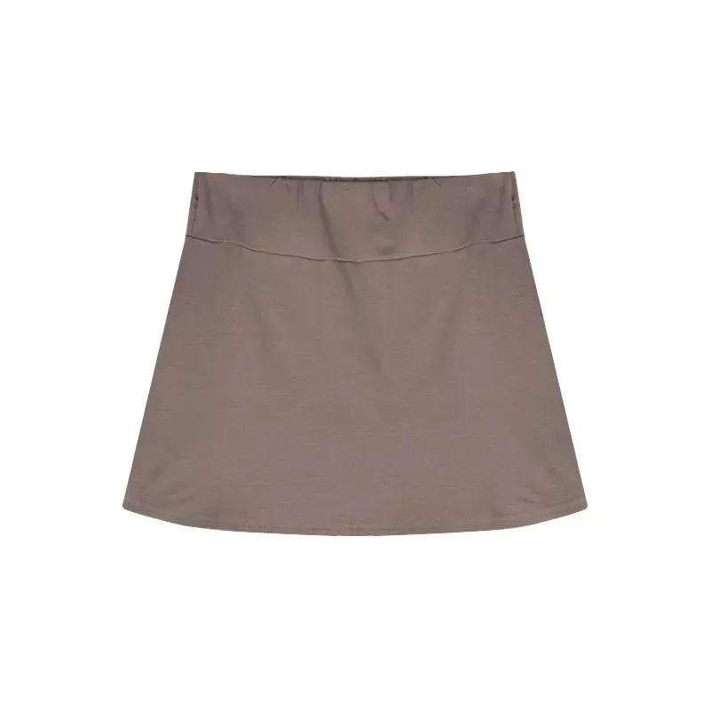 Теннисные юбки, женская облегающая сумка с высокой талией для девочек, короткая юбка на бедрах, летние спортивные брюки-кюлоты, мини-юбка трапециевидной формы с разрезом, юбки Y2K