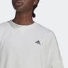Adidas Толстовка с круглым вырезом и принтом сзади, женская толстовка, ярко-белая, H67196