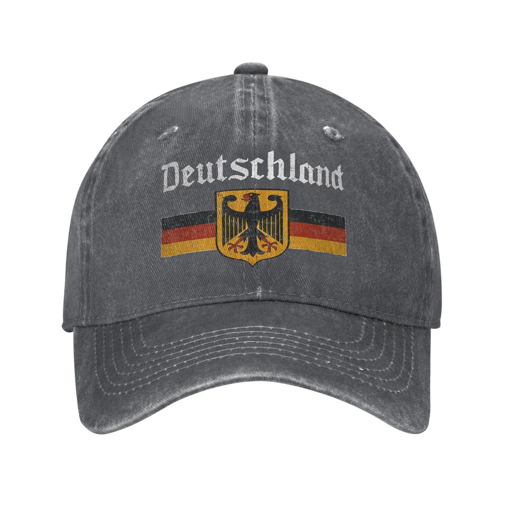 Deutschland Flag of German Washed Baseball Cap  y2k Funny Sun Trucker Hat Summer Men Women Outdoor Sports Baseball Caps