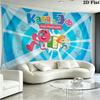 Cathy Quest Wall Tapestry Aesthetic Wall Hanging Printed Fabric Blanket Decorative Tapestries for Bedroom Living Room Home Decor