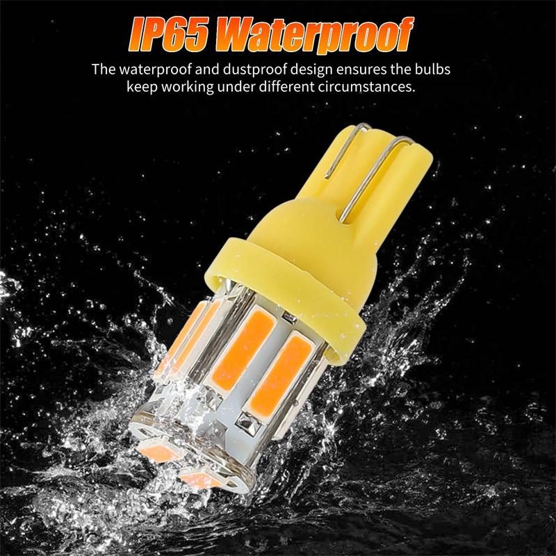 10 шт. W5W 10-7014 SMD Светодиодные автомобильные T10 194 168 Клиновые запасные лампы для габаритных огней крыши, кабины, ходовых огней