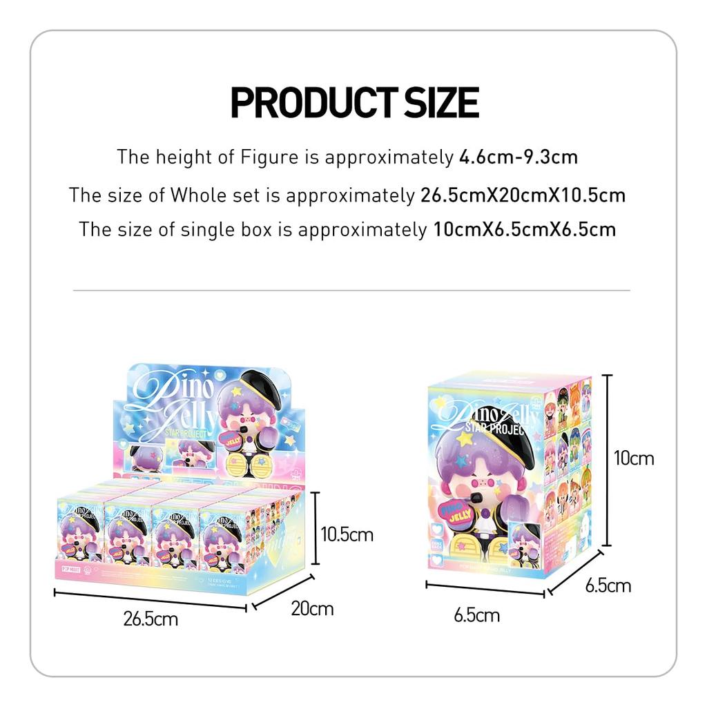 POP MART PINO JELLY Star Project Series Box 12 Pop Mart Gacha Gacha Figure Plastic Model Premium Toy Soft Vinyl Original Character Birthday Present