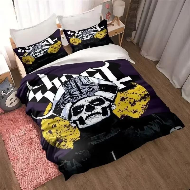 Comforter Rock Band Ghost Pattern Bedding Set For Bedroom Soft Modern S Comefortable Kids And