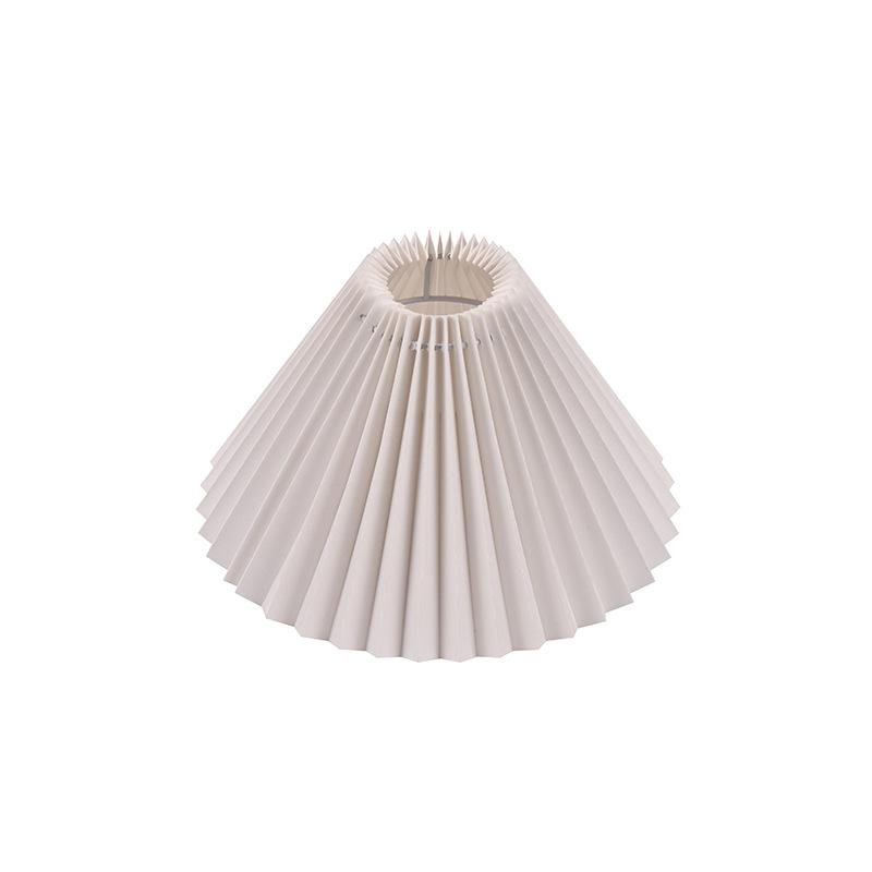 Quality Pleated Fabric Lampshade with Metal Frame of Different Color for Table Lamp Floor Light