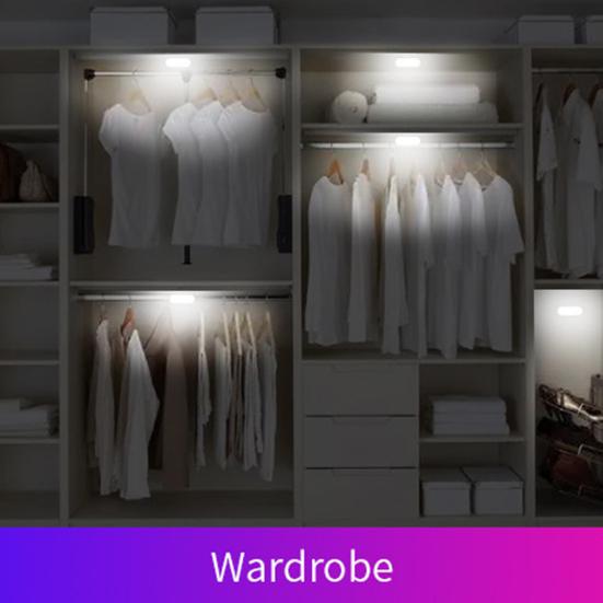 Автомобильный светодиодный светильник с сенсорным управлением, 7 цветов, водонепроницаемый, устойчивый к царапинам, мини-размер, перезаряжаемый беспроводной светодиодный светильник для салона