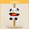 Panda Hamburger Plush Toy Keychain Stuffed Doll Pendant Bag Decoration Kids Gift