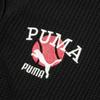 Puma Классическая трикотажная куртка с коротким рукавом, вышитым логотипом и одним рядом пуговиц, женская куртка черного цвета 622973-01