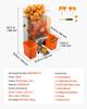 Commercial Orange Juicer Machine, 120W Electric Orange Juice Press, Stainless Steel Orange Squeezer for 20 per Minute, Lemon Citrus Pomegranates