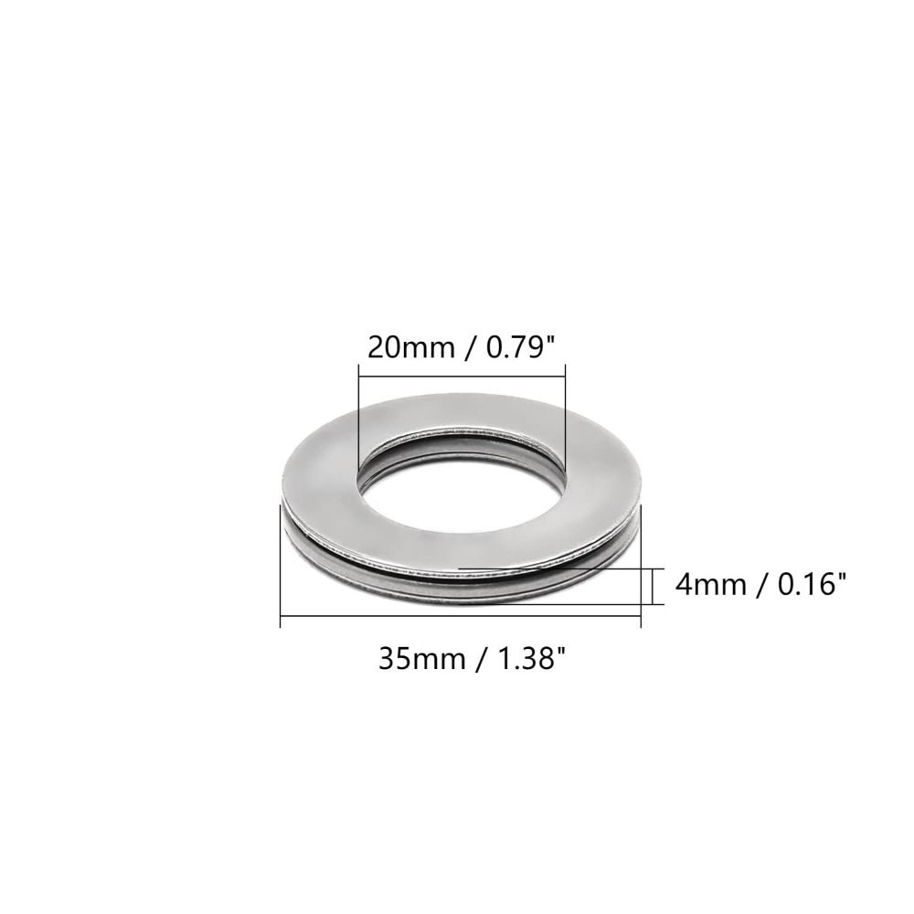 2 Sets 35mm OD Thrust Bearing 4mm Thk Plane Thrust Bearing Automotive, Marine, Aviation