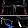 2Pcs Road Bike Handlebar Tape Anti-Slip Composite Leather Shock-proof Handle Bar Tape with Bar End Anti-Vibration Wrap Tape
