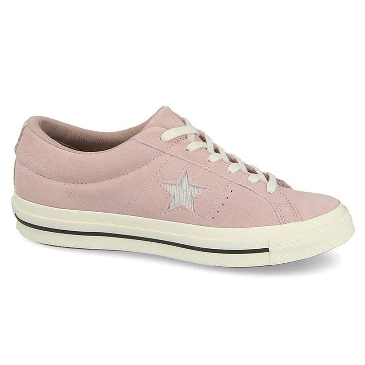Converse One Star Кожаные, нескользящие, износостойкие, легкие, низкие кеды для скейтборда, женские, розовые, 161539C