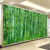 Зеленый бамбуковый лес 3d обои Пейзаж Фотообои Гостиная Спальня Фоновые настенные фрески