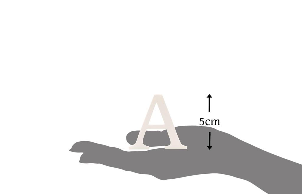 5 см Буквы алфавита, Белые (Набор букв и цифр)