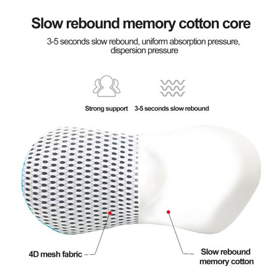 Подушка для поддержки поясницы Эргономичная губка Дышащая сетка Подушка для облегчения боли в пояснице Офисный стул Диван Автомобильное сиденье Кресло Поддержка спины кровати