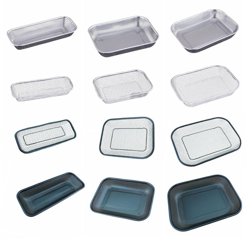 Сливная корзина из квадратной сетки из нержавеющей стали Сливная корзина Корзины для хранения белья Кухонные принадлежности