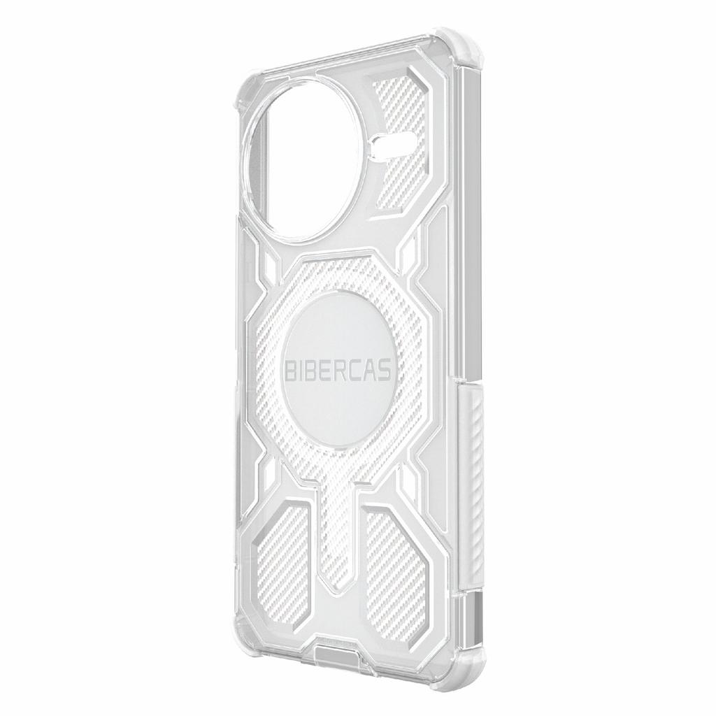BIBERCAS J-16 Transparent Series For Xiaomi Poco F7 Ultra 5G/Redmi K80 Pro 5G Case Compatible with MagSafe TPU+PC Phone Cover