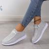 Мода 2024 Осень Новые Женские Холщовые Дышащие Модные Повседневные Туфли На Плоской Подошве Женские Легкие Прогулочные Туфли